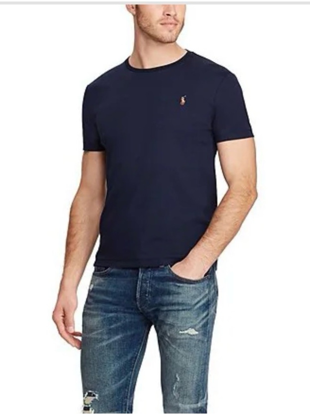 Polo Ralph Lauren Performance Tee XL Navy Jersey